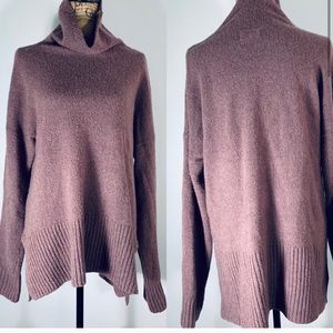Lou & Grey Heathered Lilac Wool Tunic Sweater